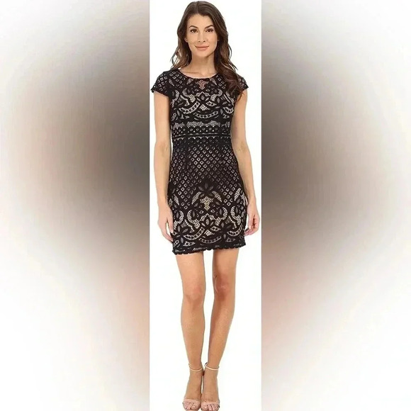Bailey 44 Women's Daffodil Cap-Sleeve Lace Dress‎ - Picture 1 of 6